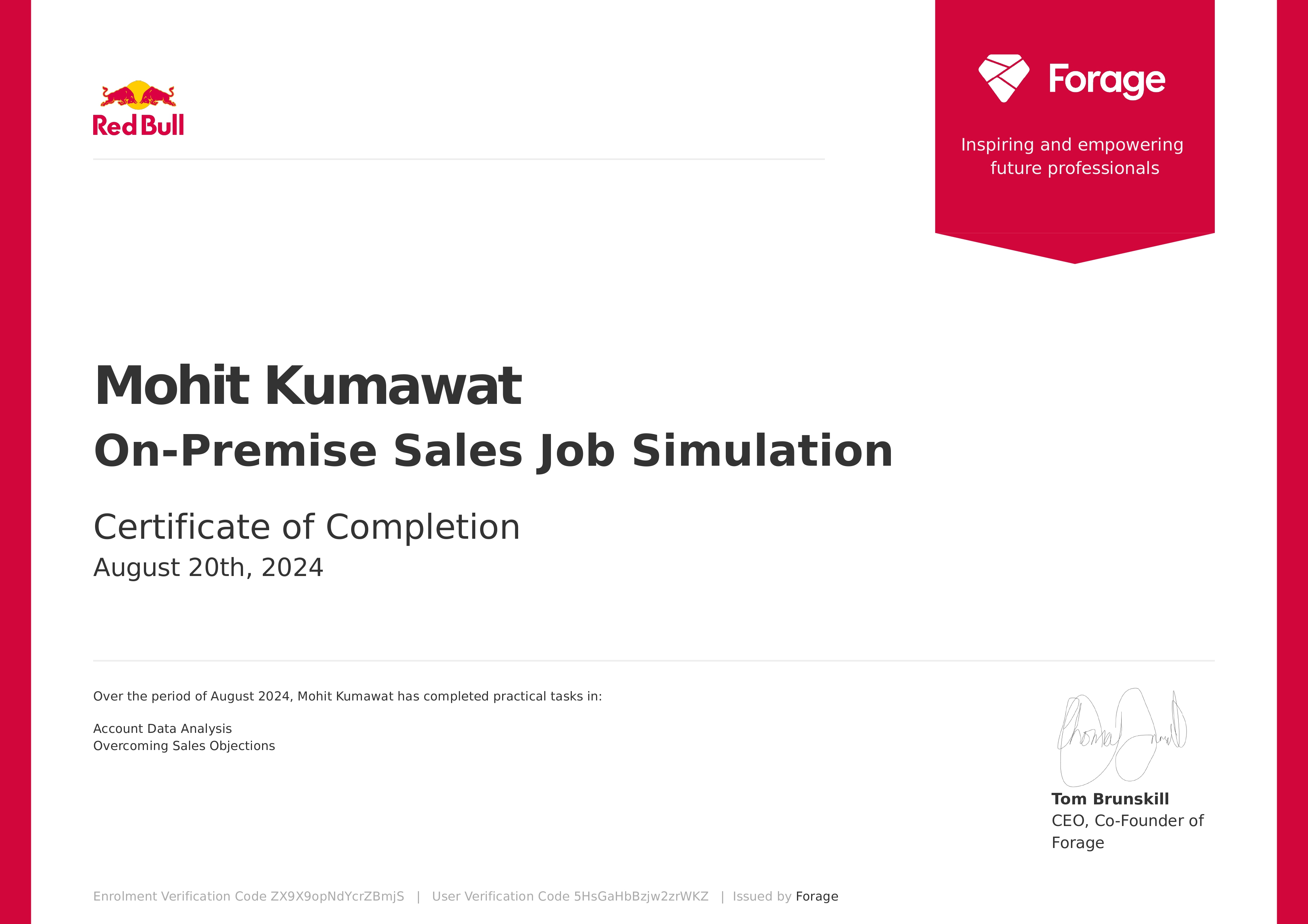 Certificate 21 Title